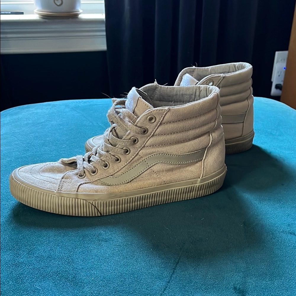 Vans Beige High-Top Sneakers